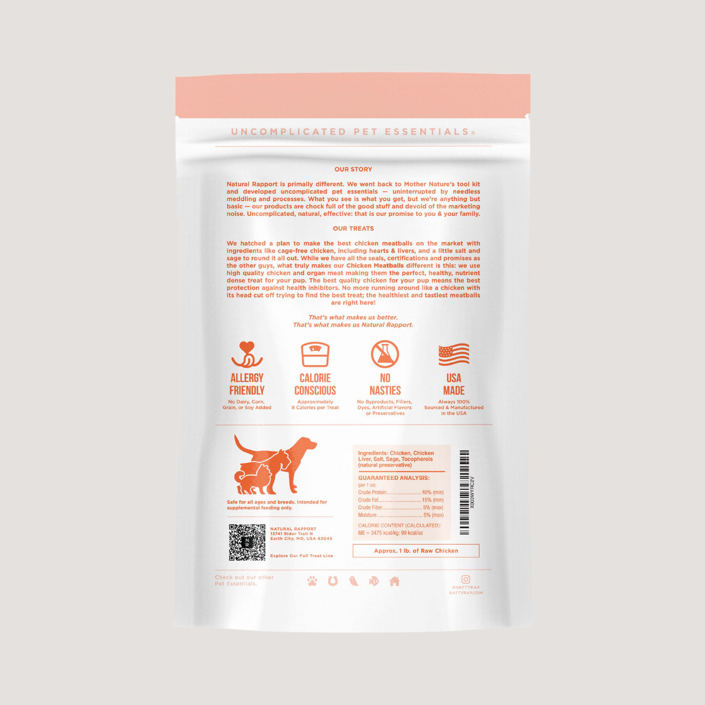 Freeze Dried Chicken Meatballs