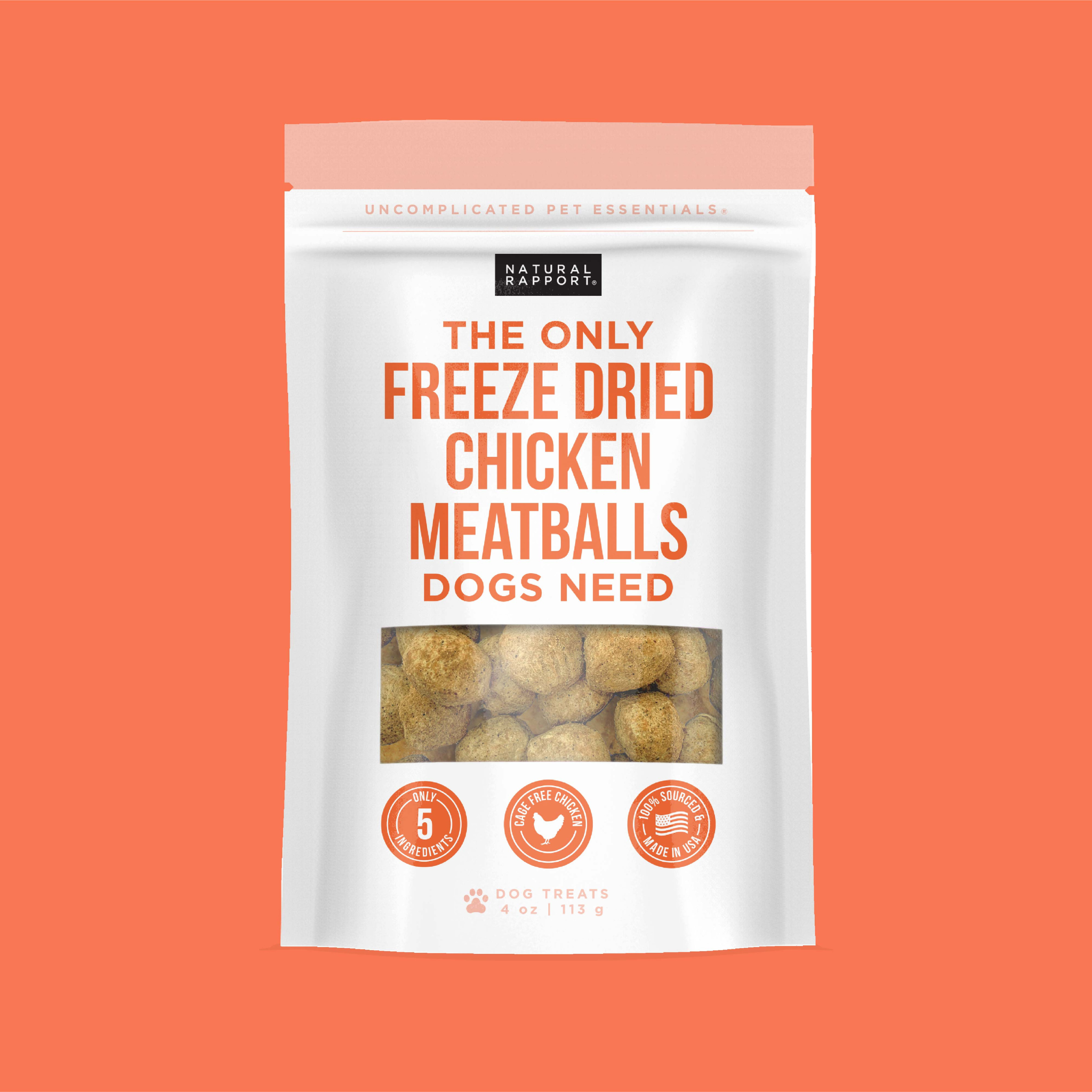 Freeze Dried Chicken Meatballs