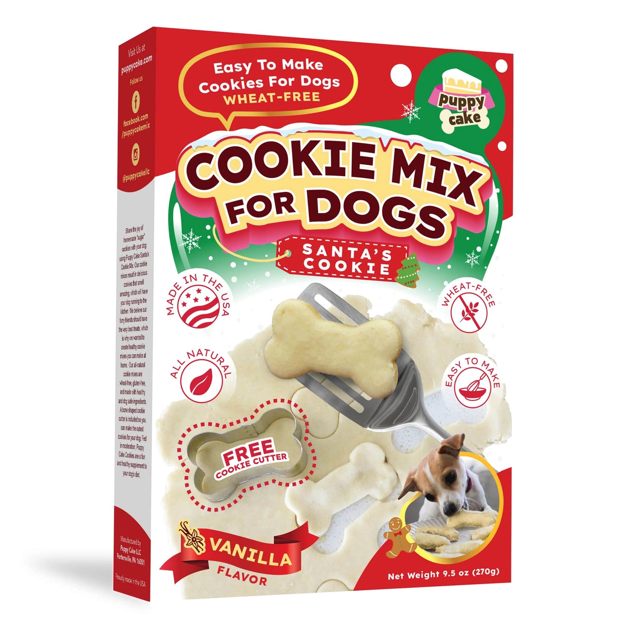 Santa's Paw-fect Cookie Mix - Cookie Cutter Included!