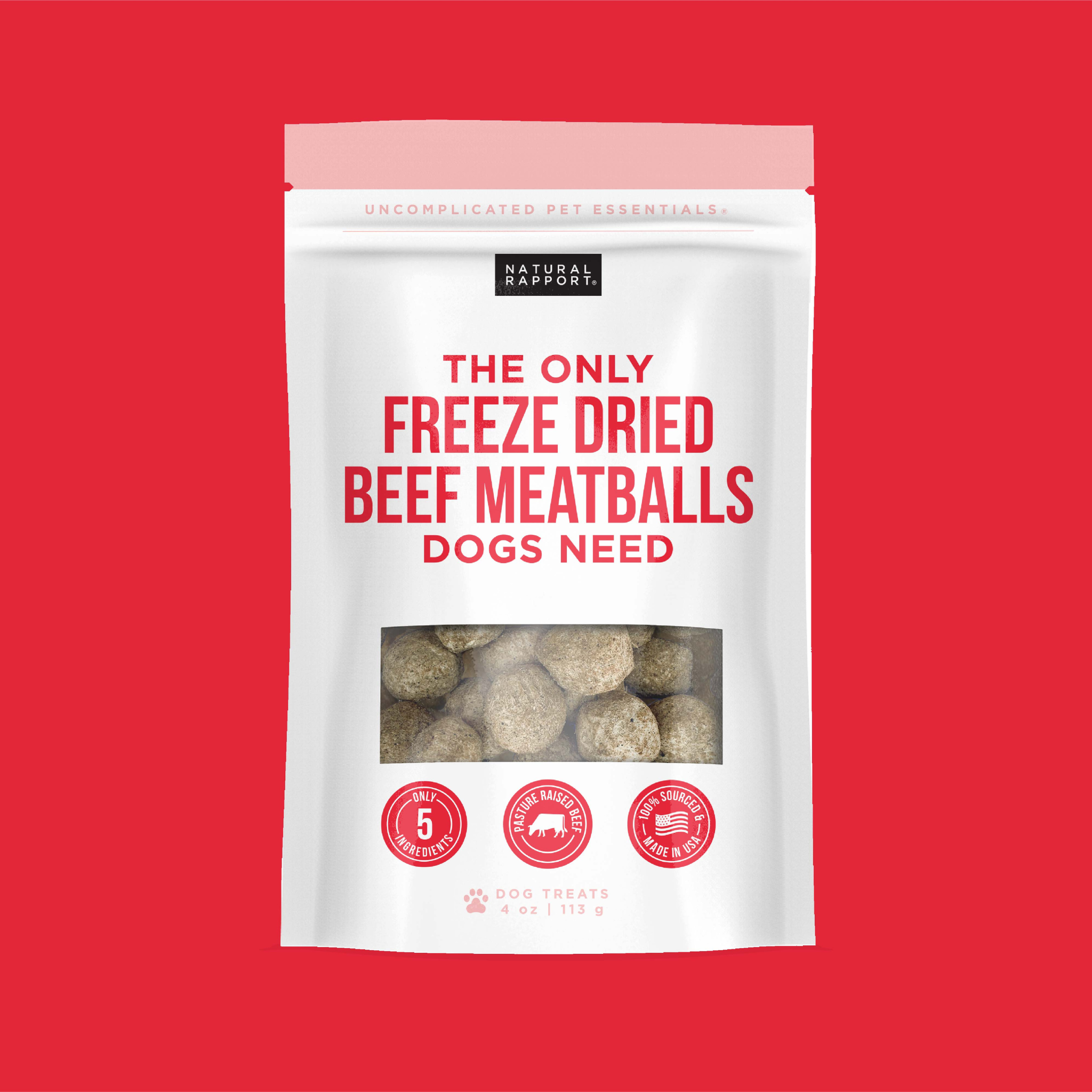 Freeze Dried Beef Meatballs