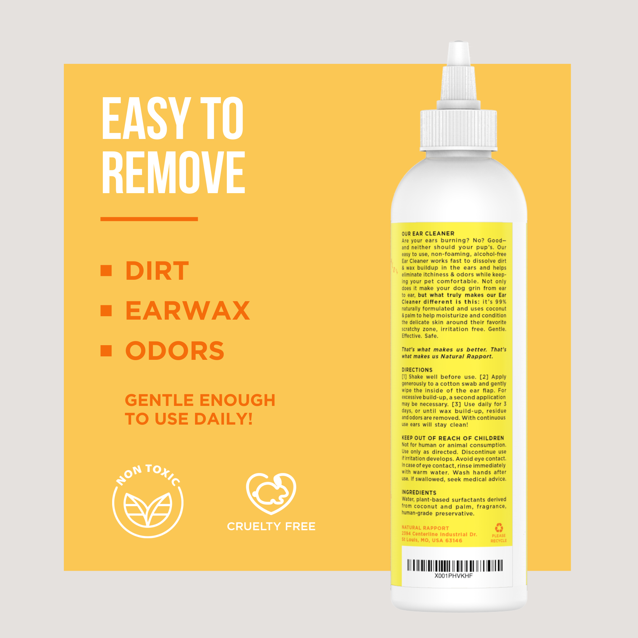 The Only Ear Cleaner Dogs Need - 3 ounce