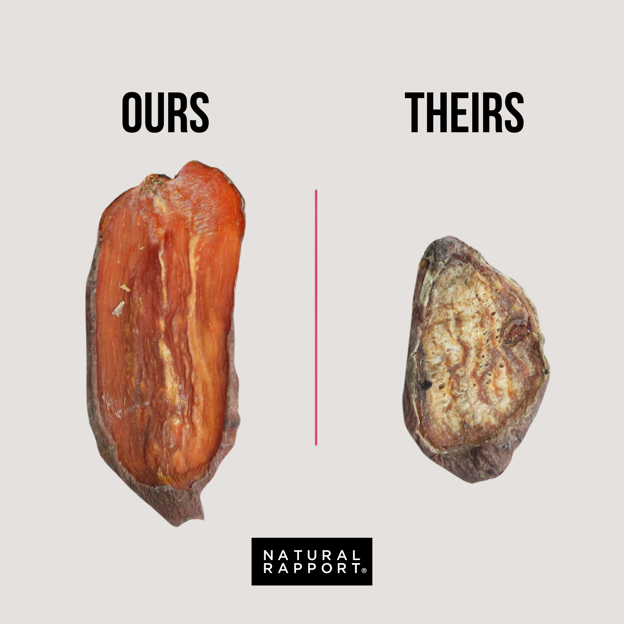 Dehydrated Sweet Potato Chews