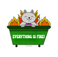 Everything Is Fine Vinyl Sticker