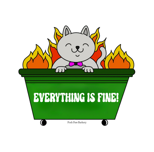 Everything Is Fine Vinyl Sticker