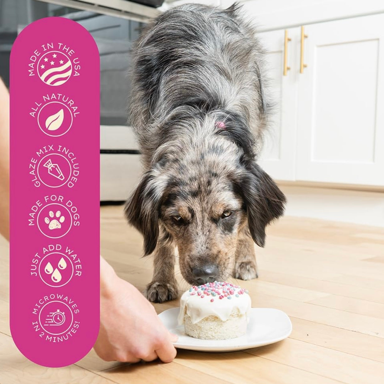 Cuppy Cake - Microwave Dog Birthday Cake in A Cup w/Pupfetti Sprinkles