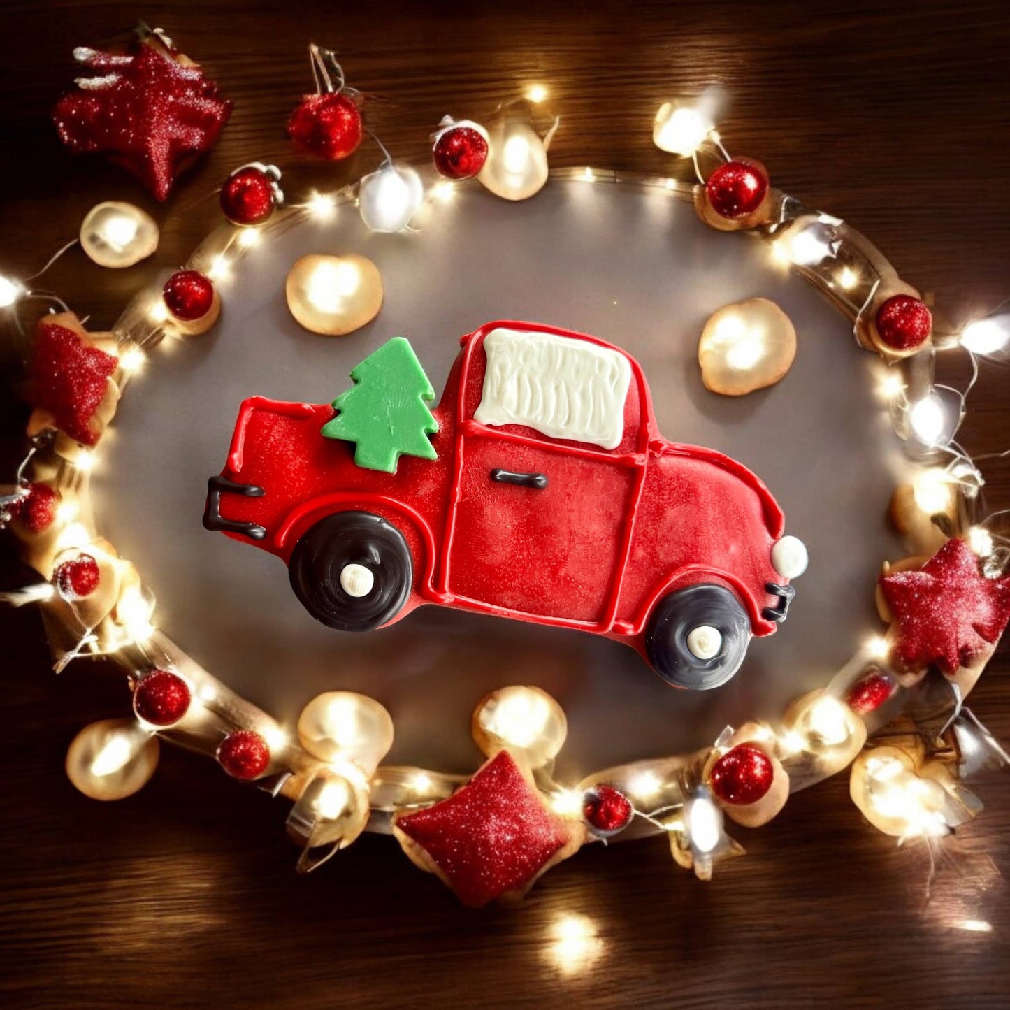 Christmas Truck Biscuit