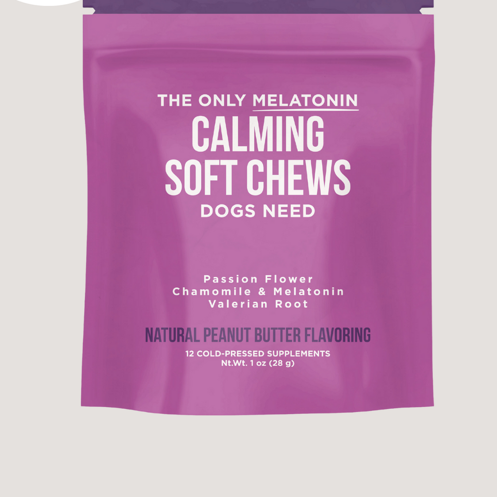 Melatonin Calming Soft Chews for Dogs - 12 ct