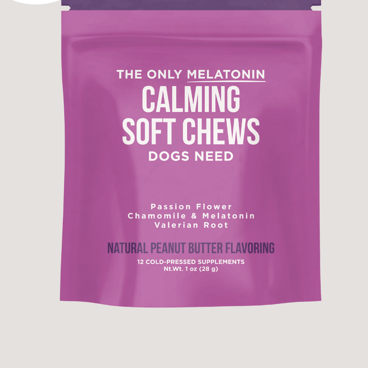 Melatonin Calming Soft Chews for Dogs - 12 ct