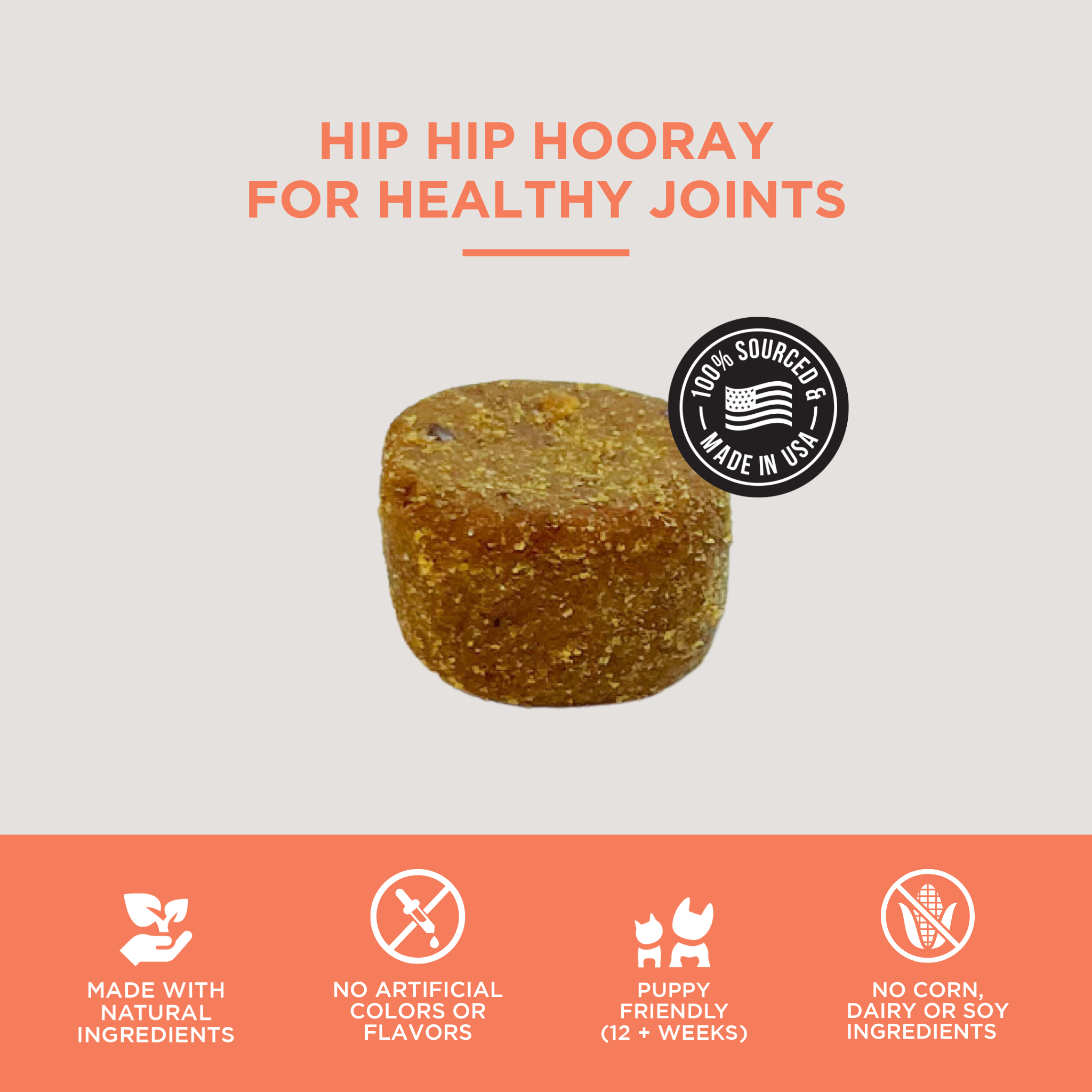 Hemp Hip & Joint Soft Chews for Dogs -12 ct