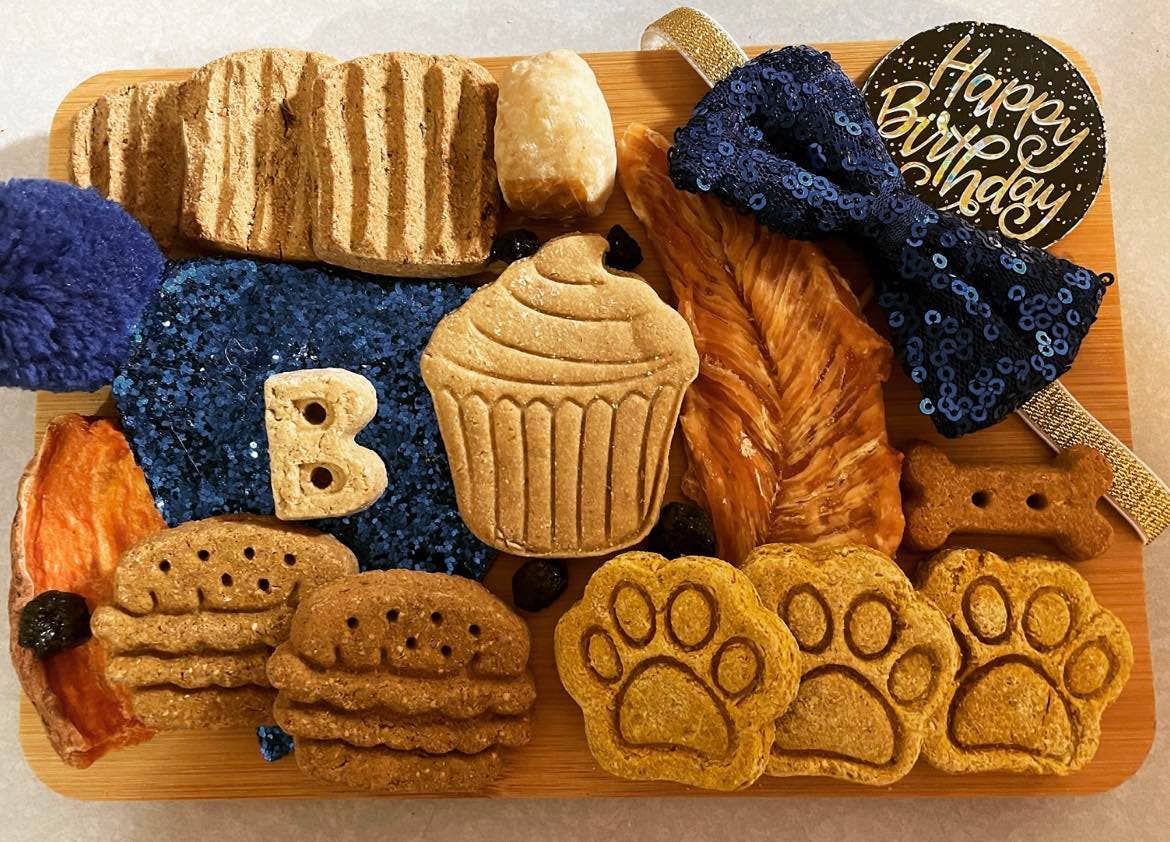 Gold Birthday Barkuterie Board