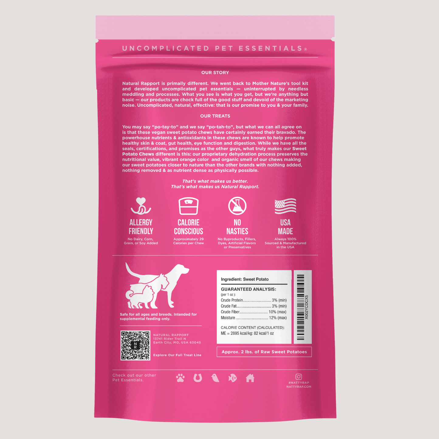 Dehydrated Sweet Potato Chews