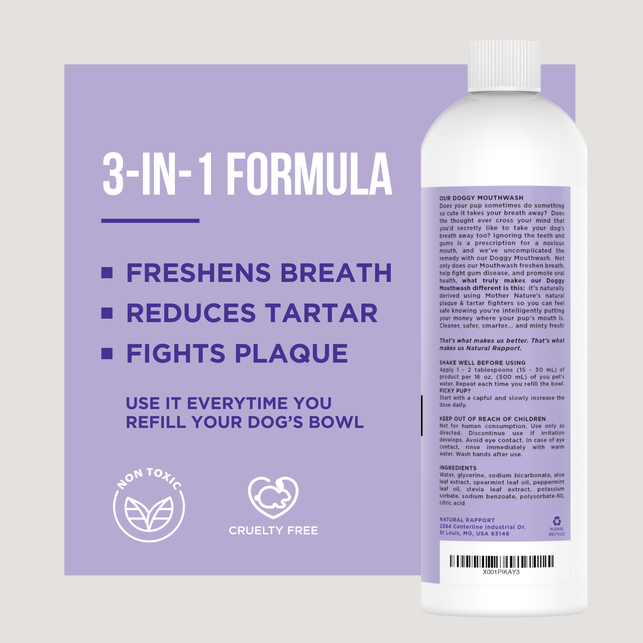 Doggy Mouthwash - 3 ounce
